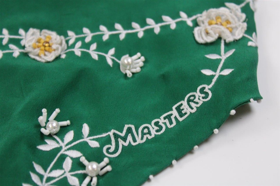 Mignonne Gavigan Masters Tournament Floral Scarf Necklace Green