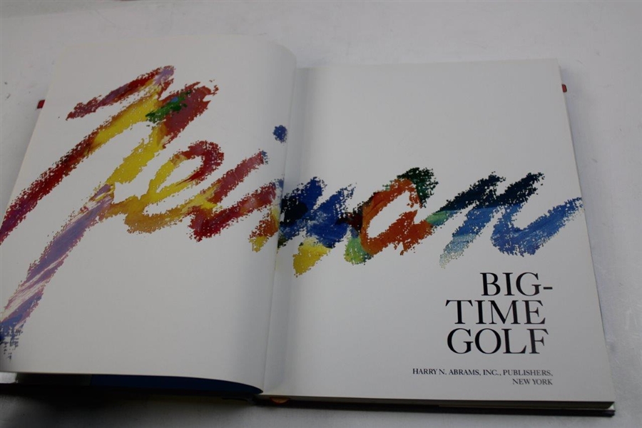 Leroy Neiman Signed 1992 'Big Time Golf' Book JSA ALOA