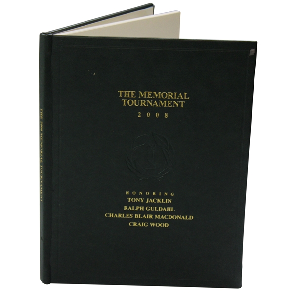 2008 The Memorial Tournament Ltd Ed Book Honoring & Dedicated to Jacklin, Guldahl, Macdonald, & Wood #145/250