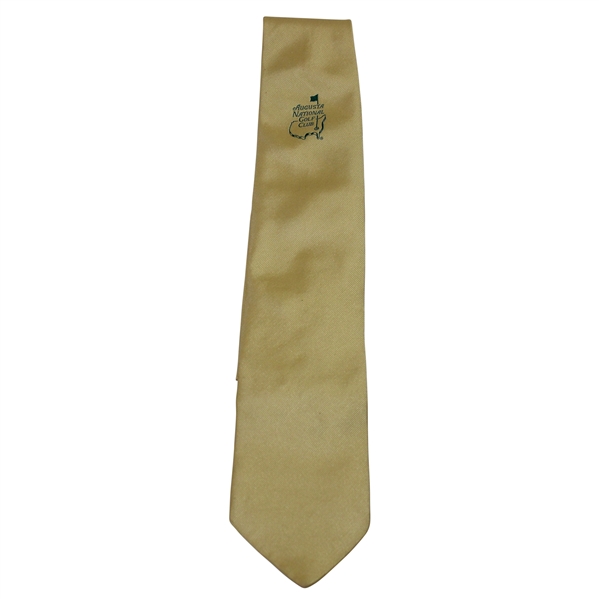 Vintage Yellow 100% Silk Augusta National Golf Club Necktie