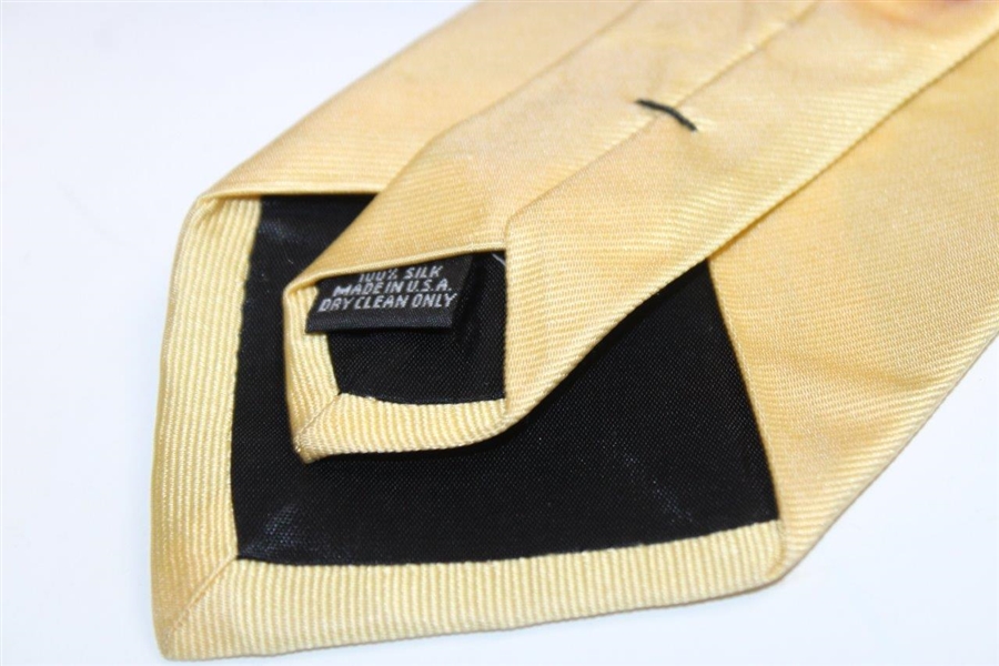 Vintage Yellow 100% Silk Augusta National Golf Club Necktie