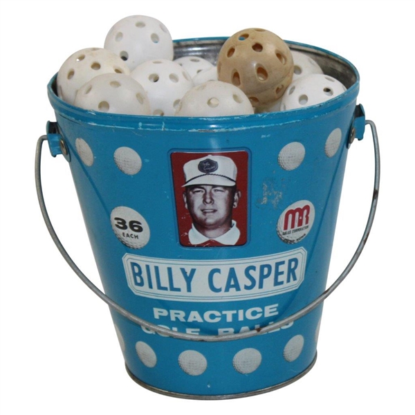 1960’s Billy Casper Practice Golf Balls In Bucket