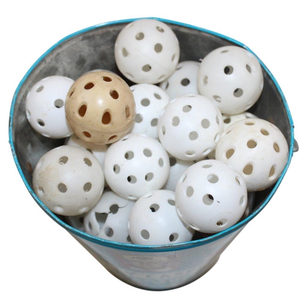1960’s Billy Casper Practice Golf Balls In Bucket