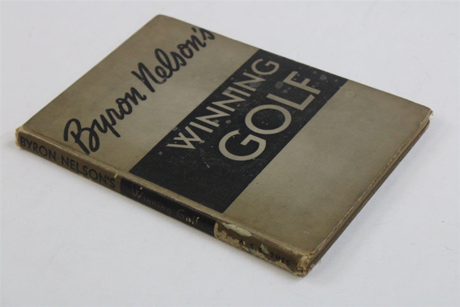 Byron Nelson Signed 1946 'Winning Golf' 1st Ed Book JSA #AB82007
