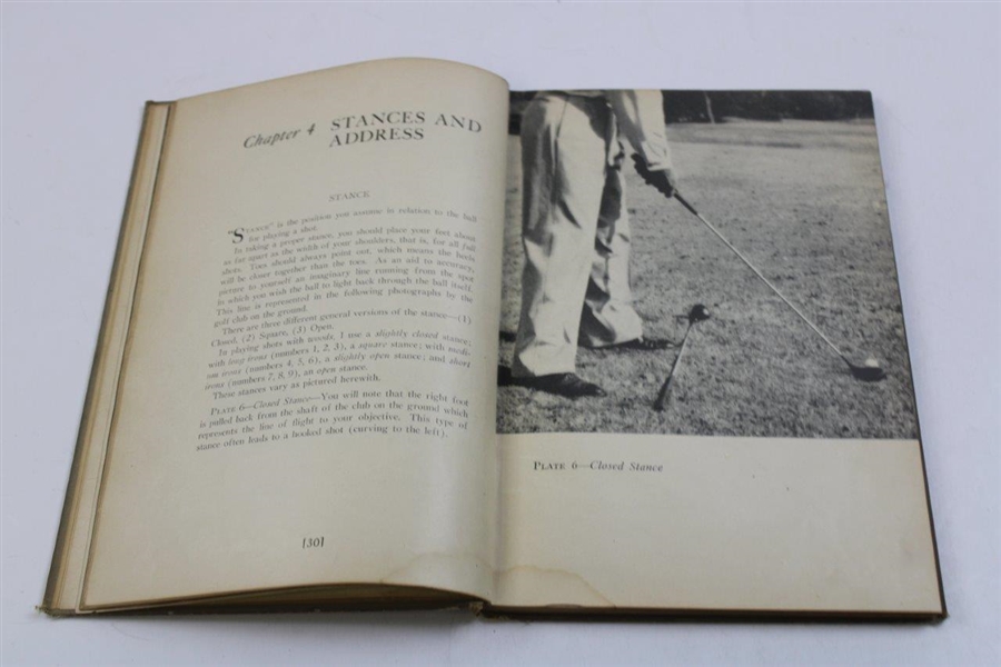 Byron Nelson Signed 1946 'Winning Golf' 1st Ed Book JSA #AB82007