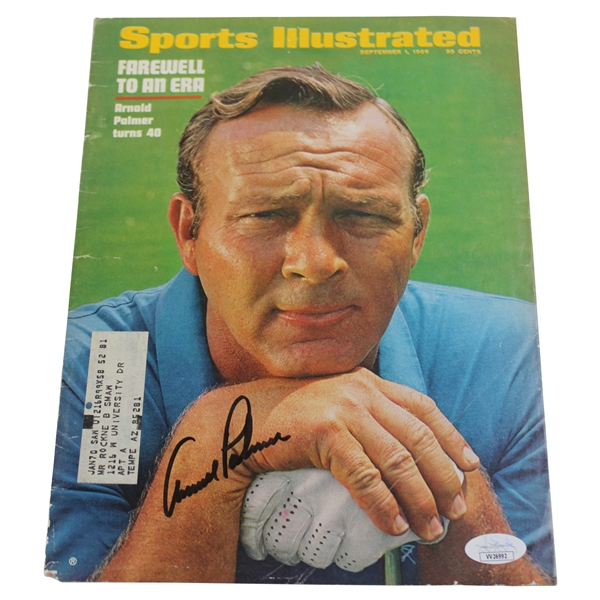 Arnold Palmer Signed 1969 Sports Illustrated Cover Only JSA #VV26992