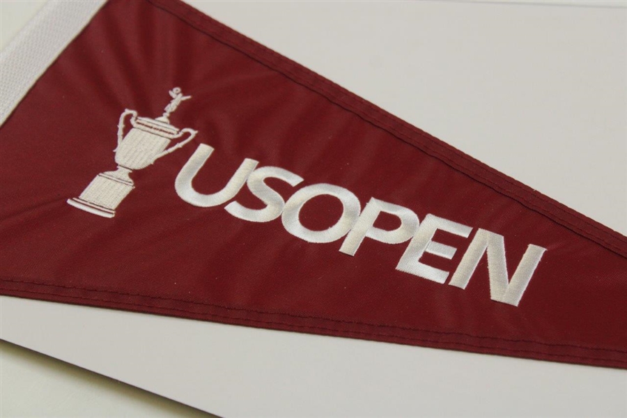 2023 US Open at Los Angles Country Club Embroidered Red/White Pennant Flag