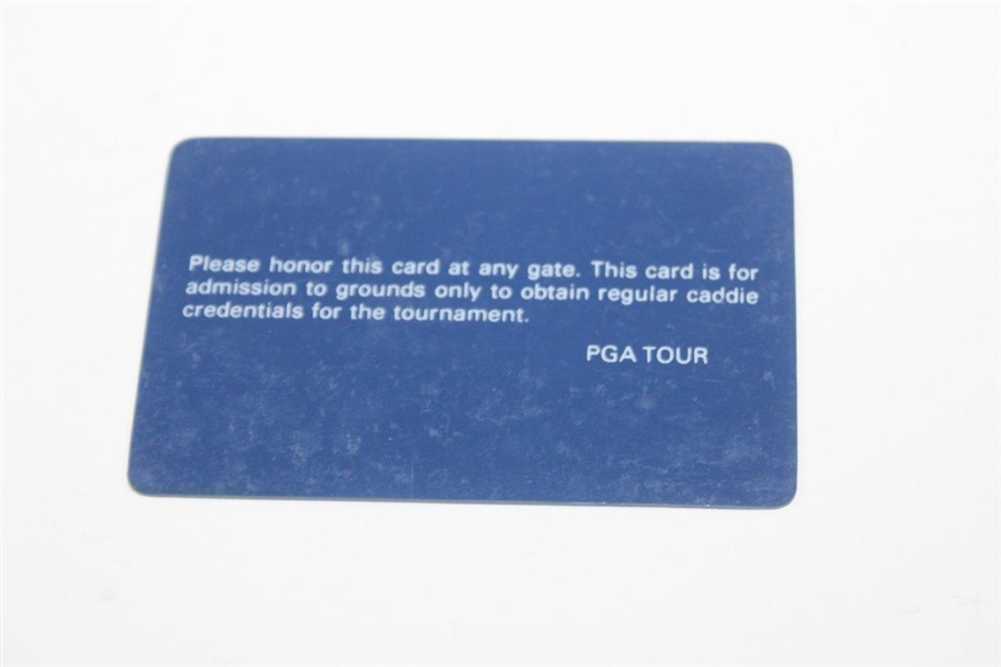 Arnold Palmer Signed 1992 PGA Tour Player Caddie ID Card - Nielson Collection JSA ALOA