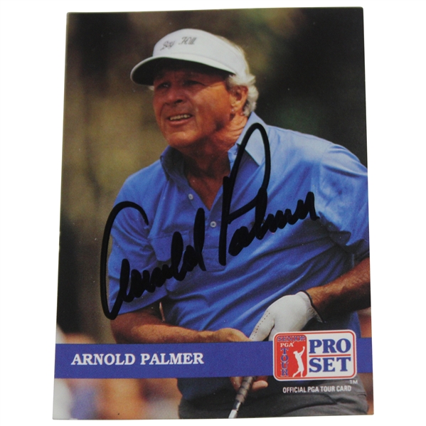 Arnold Palmer Signed 1992 PGA Tour Golf Card - Nielson Collection JSA ALOA