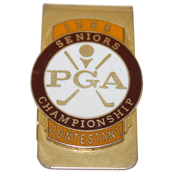 Arnold Palmer's 1988 Senior PGA Championship Contestant Badge