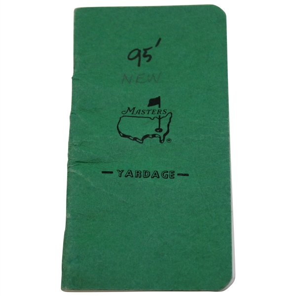 Arnold Palmer's Caddy Royce Nielson's 1995 Masters Yardage Guide