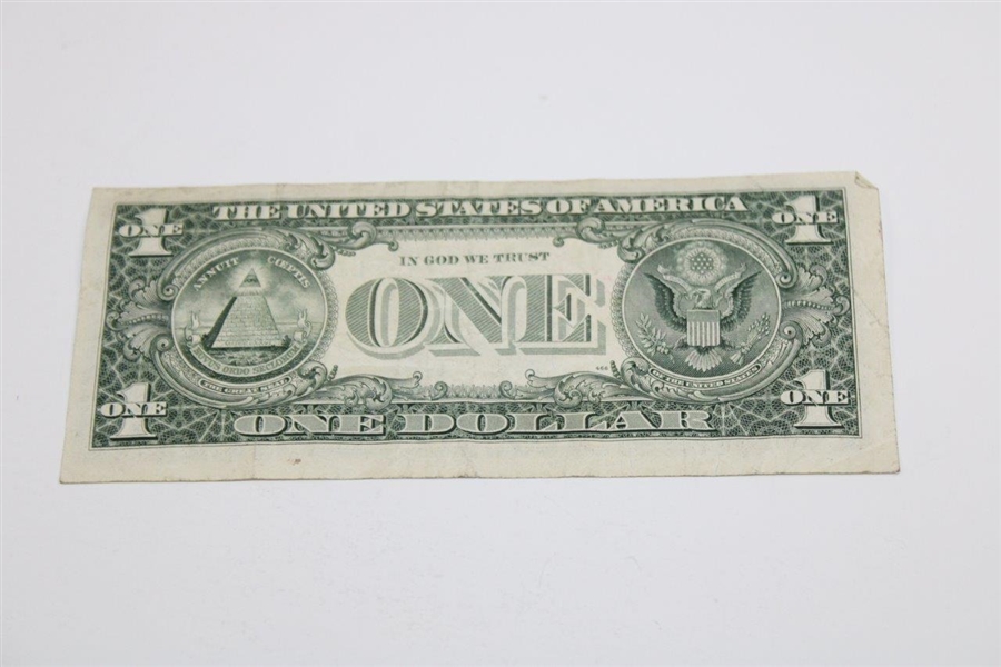 Clint Eastwood Signed 1988 US Dollar Bill JSA ALOA