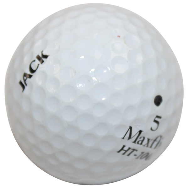 Jack Nicklaus Personal Used & Marked 'JACK' Maxfli Golf Ball