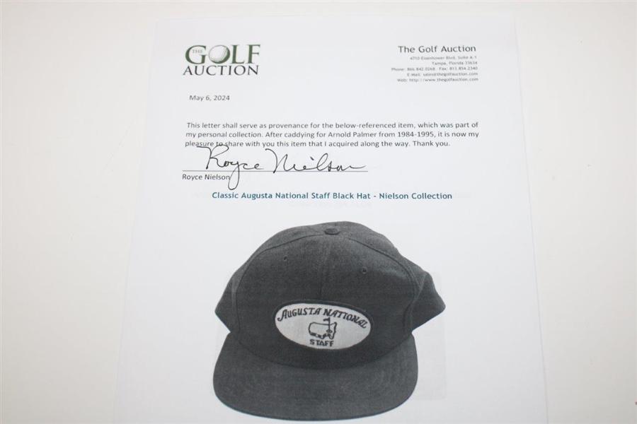Classic Augusta National Staff Black Hat - Nielson Collection