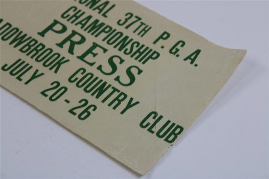 1955 PGA Championship at Meadowbrook Country Club Press Sign - Detroit
