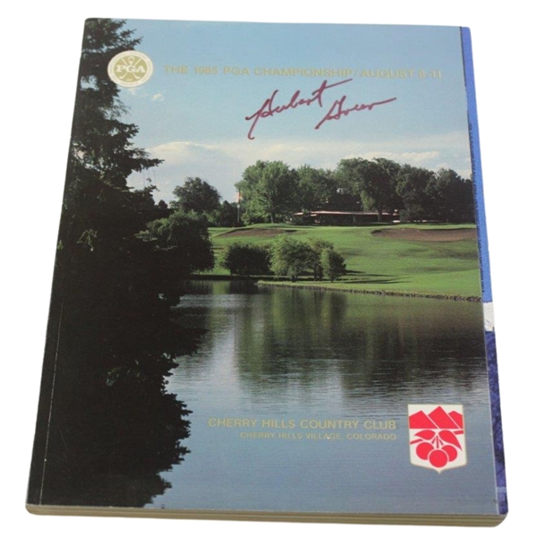 Hubert Green Signed 1985 PGA Championship at Cherry Hills Program JSA ALOA
