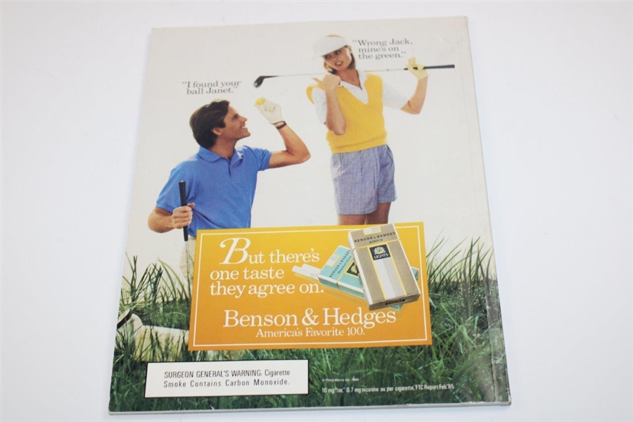 Bill Johnston Signed 1986 Benson & Hedges PGA Invitational Program JSA ALOA