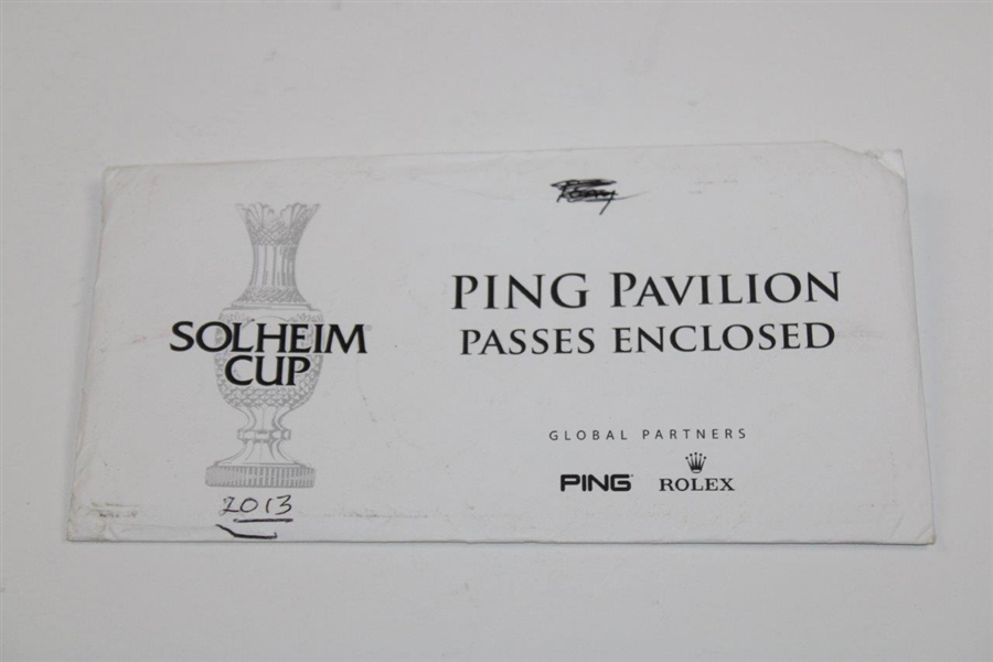 2013 Solheim Cup Unused Six (6) Ticket Set with Original Envelope