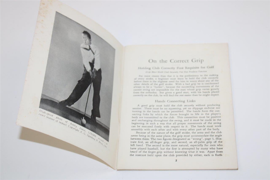 1935 'Rights and Wrongs of Golf' Booklet by Bob Jones