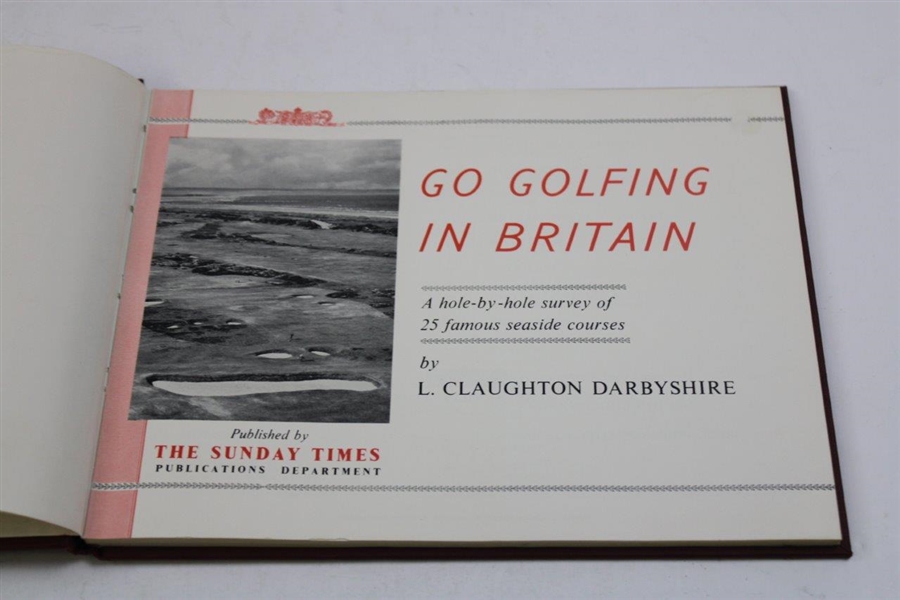 1961 'Go Golfing in Britain' Book by The Sunday Times