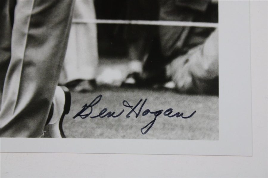 Ben Hogan Signed Black & White Photo JSA ALOA