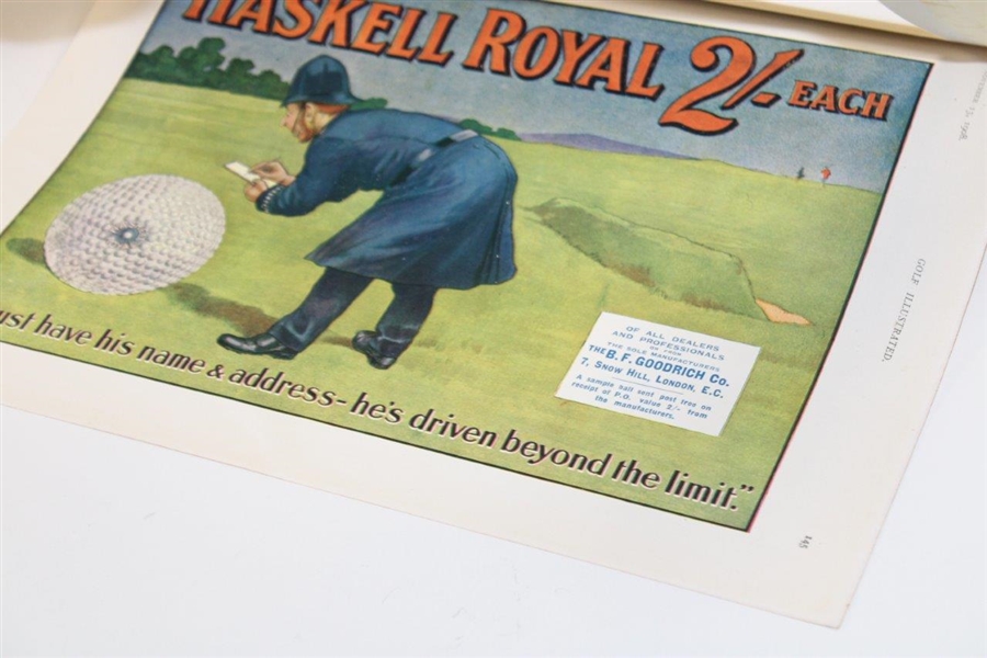 1907 Haskell Royal Colorful Advertisement - Golf Illustrated Page 