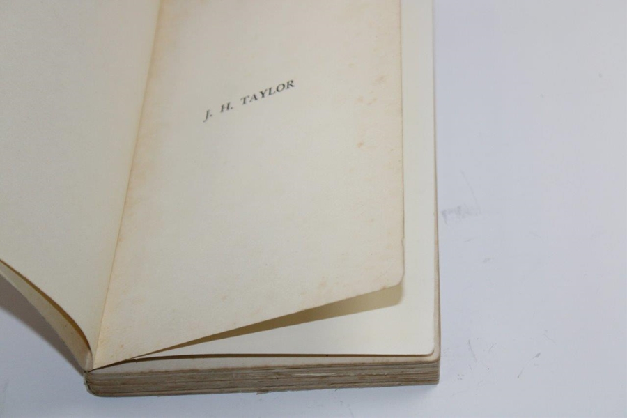 J. H. Taylor Signed 1925 'Or, The Inside of a Week' Book by Harold Begbie