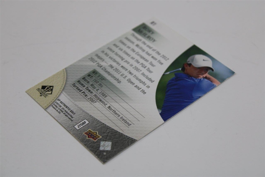 Rory Mcilroy Signed Upper Deck SP Authentic Card JSA ALOA
