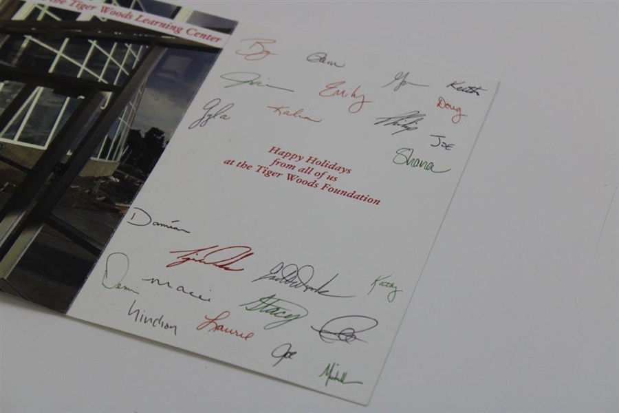 2006 Tiger Woods Foundation Facsimile Signed Christmas Card