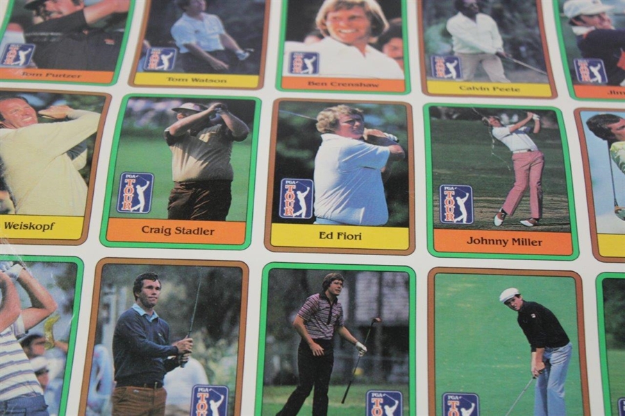 1981 Donruss Golf Set Half Sheet w/Jack Rookie & Stats Leader - Poor Condition