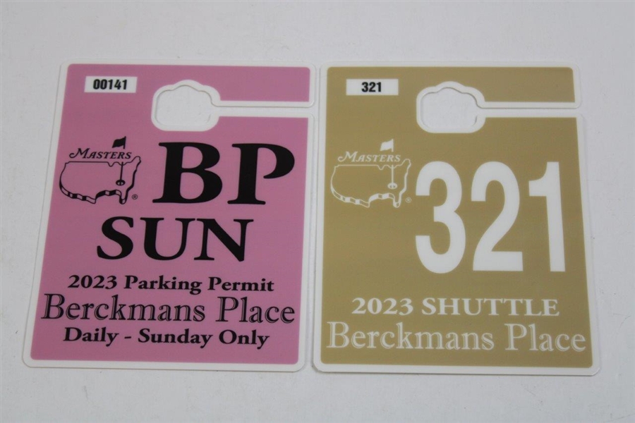 2023 Masters Tournament Berckman's Place Parking Passes (Monday-Sunday) & Berckman's Place Shuttle Pass
