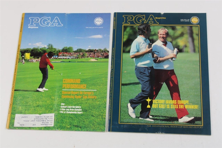 Fourteen (14) PGA Magazines About The Ryder Cup 1963 - 1987