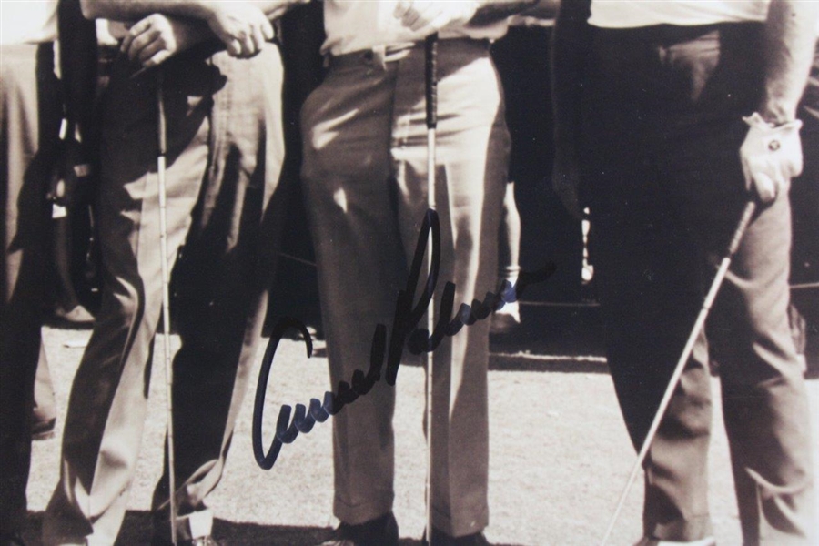 Arnold Palmer Signed Photo w/Hogan, Snead & Nelson at Preston Hills in Dallas, TX JSA ALOA