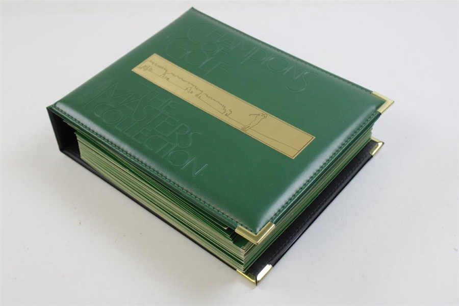 Champions of Golf The Masters Collection Foil Golf Cards in Binder w/Box - 1934-1993
