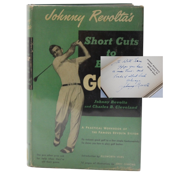 Johnny Revolta Signed 1951 'Short Cuts To Better Golf' 4th Edition Book JSA ALOA