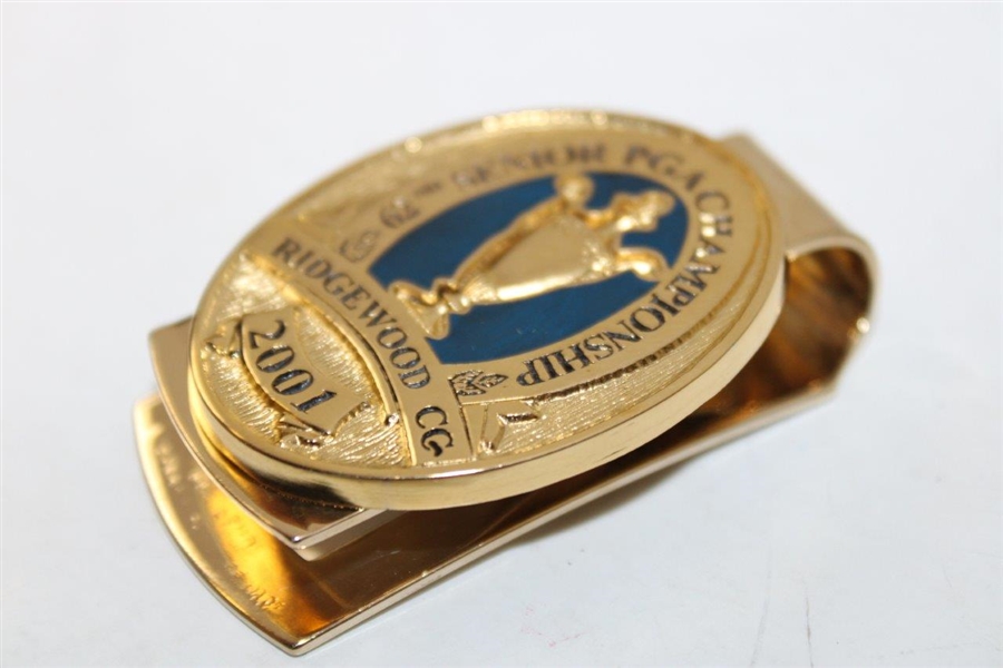 2000, 2001 & 2002 PGA Senior Championship Commemorative Badges/Clips - PGA-Ridgewood-Firestone