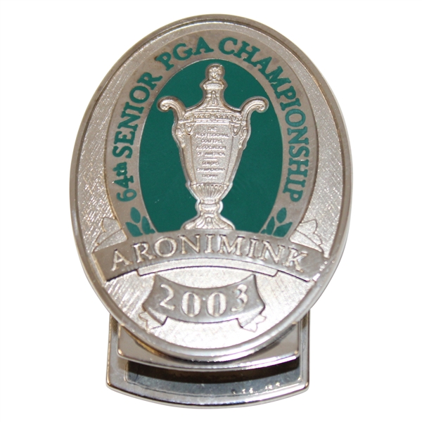 2003, 2004 & 2005 PGA Senior Championship Commemorative Badges/Clips - Aronimink-Valhalla-Laurel