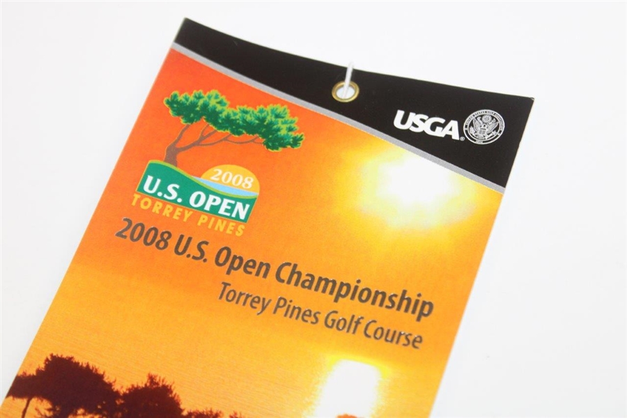 2008 US Open at Torrey Pines Golf Course Grounds Playoff Ticket - Tiger Win