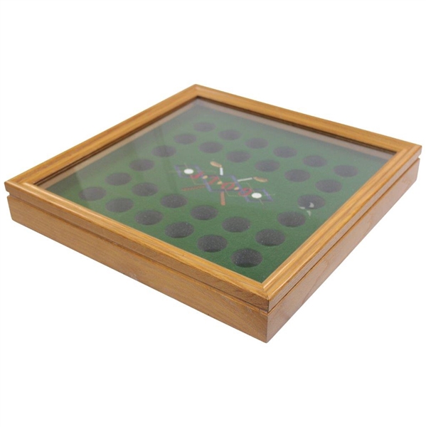 Golf Ball Wood Box Display