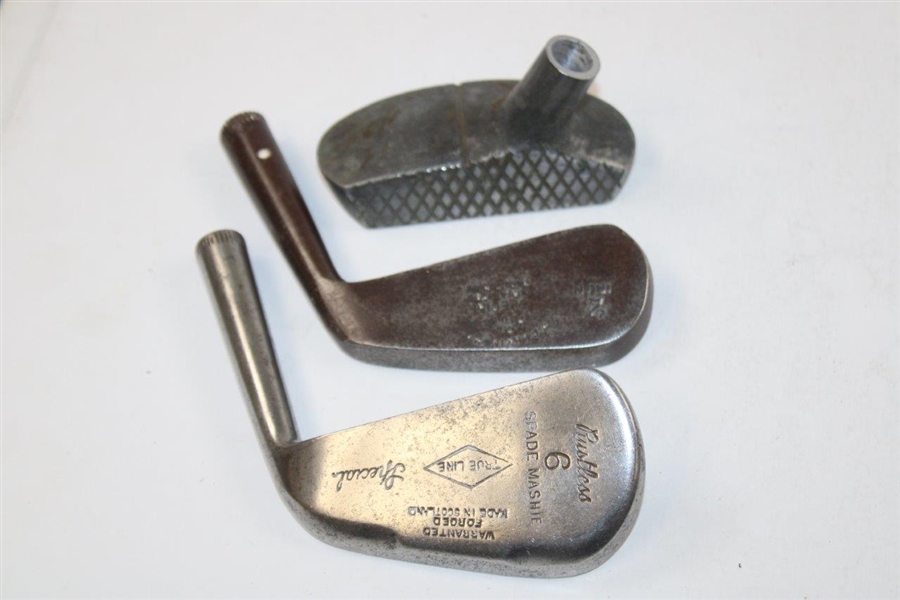 Three (3) Vintage Iron/Putter Club Heads
