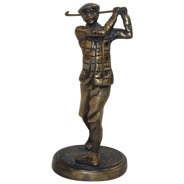 Post Swing Golfer Mini Statue