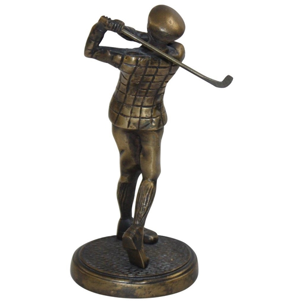 Post Swing Golfer Mini Statue