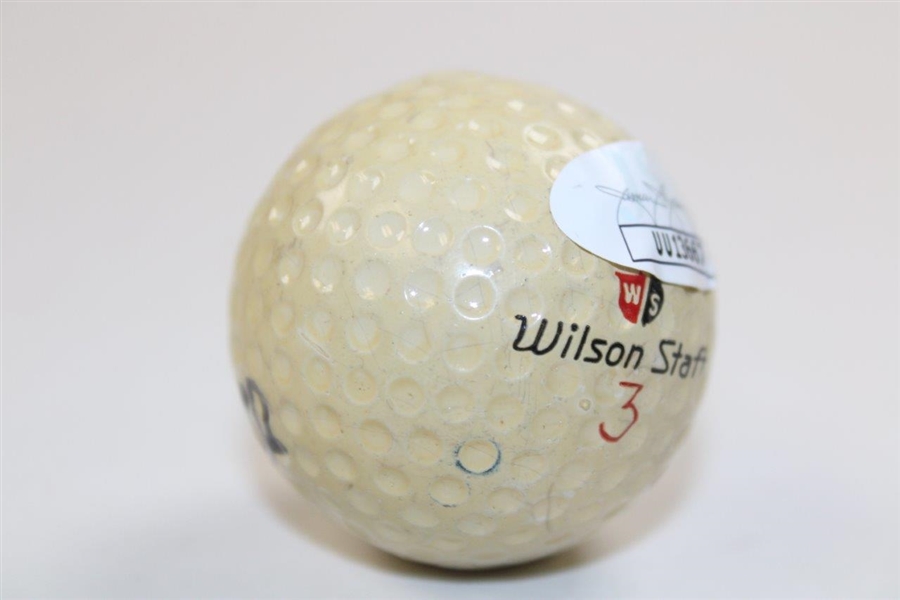 Art Wall Signed Wilson Staff 3 Golf Ball JSA #UU13667