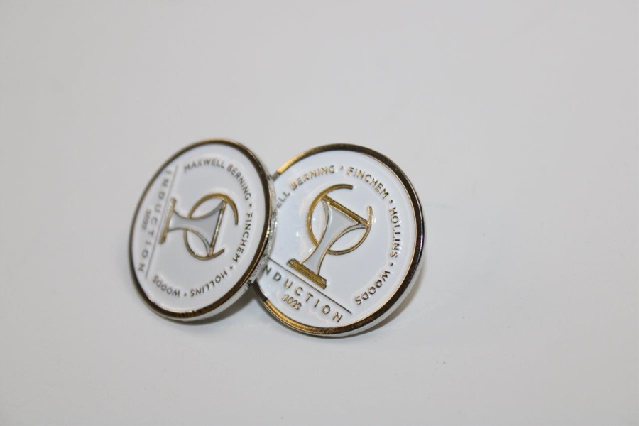 Pair of 2022 World Golf Hall of Fame Inductions Pins - Woods