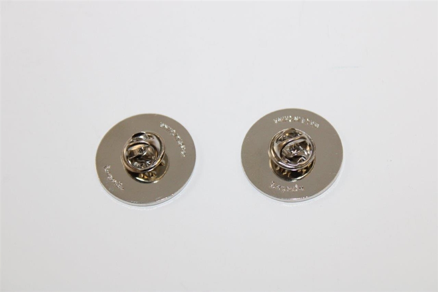 Pair of 2022 World Golf Hall of Fame Inductions Pins - Woods