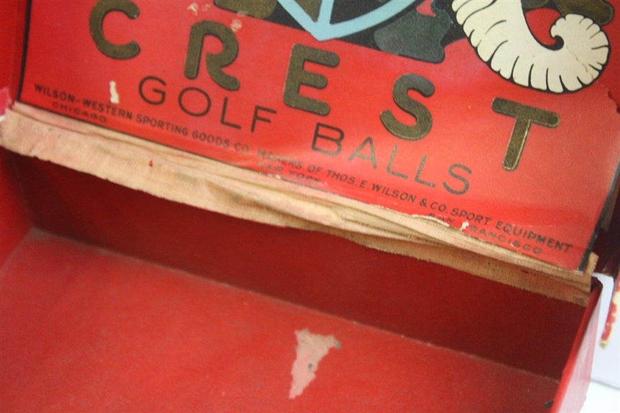 Crest Dimpled Golf Balls Vintage Box 