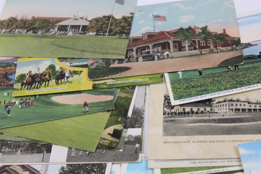 One-Hundred (100) Vintage Used & Unused Golf Postcards - Clubhouses, Courses & more