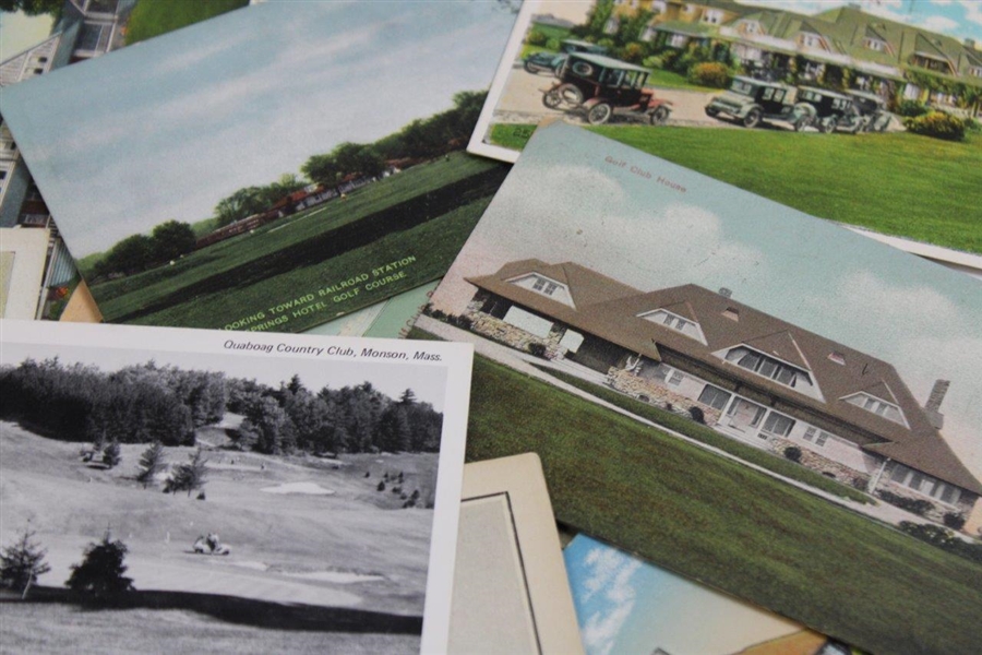 One-Hundred (100) Vintage Used & Unused Golf Postcards - Clubhouses, Courses & more