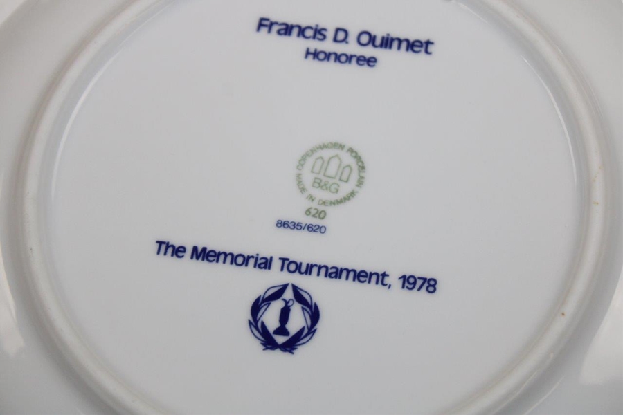 Three (3) Memorial Tournament Commemorative Plates From 1977-1979