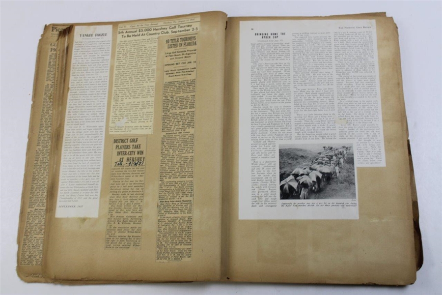 H.G. Picard's Personal Newspaper/Articles Scrapbook - September 4, 1937-January 16, 1938